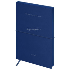 Ежедневник недатированный, А5, 136л., кожзам, Greenwich Line "Mysterious soul. Bright blue", тон. блок, цветной срез