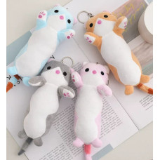 Брелок мягкий Котик с поднятыми руками