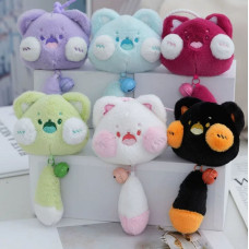 Брелок мягкий Животные с бубенчиком