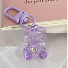 Брелок "Crystal Bear" фиолетовый, Q725-4