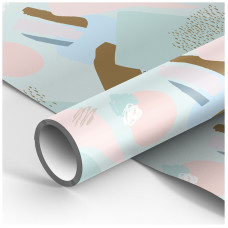Упаковочная бумага глянц. 70*100см, MESHU "Abstact design", 90г/м2