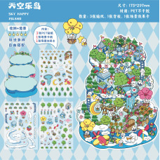 Наклейки, как игра Sky happy island 175*297