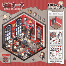 Наклейки, как игра The vampire family 190*206