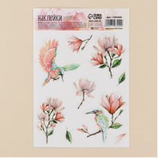 Наклейка 7293409 со светящимся слоем «Цветы», 11 × 16 см