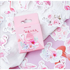 Набор наклеек в коробочке 38*38 Flamingo