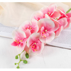 Цветок искусственный "Орхидея Изящная" 10*100 см, розовая