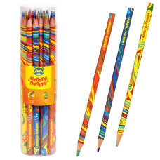 Карандаш с многоцветным грифелем Мульти-Пульти "Енот и радуга", кругл., заточен., ассорти