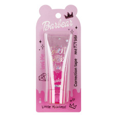 Корректирующая лента MESHU "Barbear", 5мм*6м, блистер, европодвес, ассорти