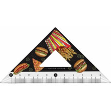 Линейка-треугольник BV 10*45 градусов HappyGraphix Гамбургер