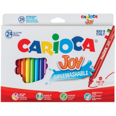 Фломастеры Carioca "Joy", 24цв., смываемые