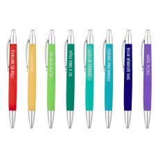 Ручка шариковая автоматическая  MESHU "Motivation"  синяя, 0,7мм