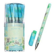 Ручка шариковая FreshWrite HappyWrite. Sweet Animals «Коалы-очаровашки», узел 0.5 мм, синие пигментные чернила, корпус Soft Touch