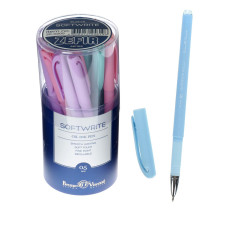 Ручка шариковая SoftWrite Zefir, узел 0.5 мм, синие чернила на масляной основе, матовый корпус Silk 