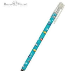 Ручка шариковая HappyWrite "Вертолеты", узел 0.5 мм, стержень синий