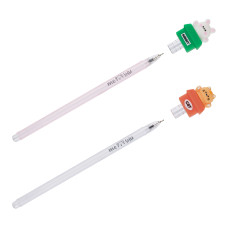 Ручка шариковая MESHU "Friends Box" синяя, 0,7мм, корпус ассорти