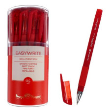 Ручка шариковая EasyWrite Red, узел 0.5 мм, красные чернила, матовый корпус Silk Touch