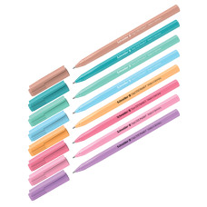 Ручка шариковая Schneider "Tops 505 F Pastel" синяя, 0,8мм