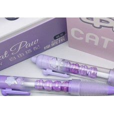 Ручка автом. синяя гелевая Cat Paw