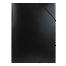 Папка на резинке А4 NP6750Bk черная 500мкм inФОРМАТ