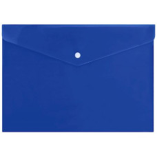 Папка с кнопкой А4 150мкм непрозр. синий NK8015В inФОРМАТ