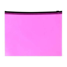 Папка- конверт на молнии Zip А5 150 мкм розовый