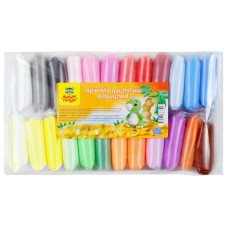 Легкий пластилин для лепки Мульти-Пульти, 24 цвета, 240г, прозрачный пакет