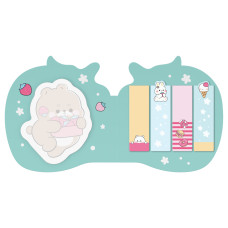 Флажки-закладки и самоклеящиеся блоки в наборе MESHU "Cute Sweet", 20л*5 цветов