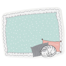 Самоклеящийся блок фигурный MESHU "Soft pillows", 40л.