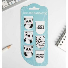 Закладки магнитные на подложке You are pandastiс, 6 шт