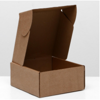 Коробка самосборная, без окна, крафт, 19×18×8.5 см