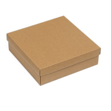 Коробка подарочная складная, упаковка, крышка - дно, крафт, 20×20×6 см