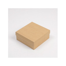 Коробка подарочная складная крафтовая, упаковка, 17×17×7 см