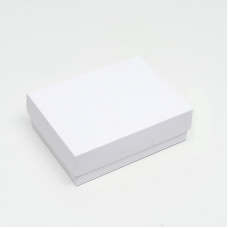 Коробка подарочная складная, упаковка, белая, 16.5×12.5×5.2 см