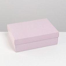 Коробка подарочная складная, упаковка, «Лавандовая», 21 х 15 х 7 см