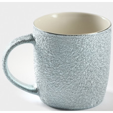Кружка керамическая  «Фольга», 350 мл, цвет голубой