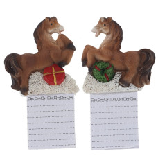 Магнит "Лошадка" с блокнотом, L6 W1,5 H11 см