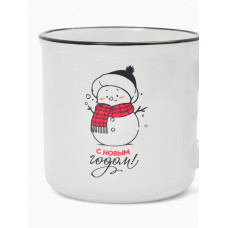 Кружка чайная новогодняя «С новым годом!», 530 мл