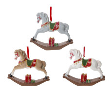 Фигурка декоративная подвесная "Лошадка-качалка", L10 W2,5 H9 см