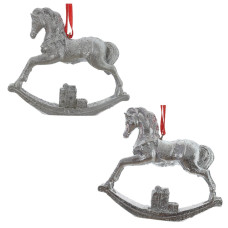 Фигурка декоративная подвесная "Лошадка-качалка", L10 W2,5 H8,5 см