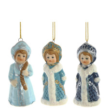 Украшение новогоднее "Снегурочка", L3,5 W3,5 H8 см