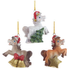 Фигурка декоративная подвесная "Лошадка", L5,5 W3 H7 см