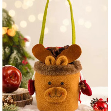 Сумочка для подарка Дед Мороз/Снеговик 17*13