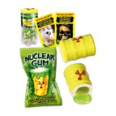 Жев.резинка "Гигант Ядерный взрыв" с наклейкой (нач.клубника+лимон-лайм)