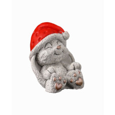 Фигурка гипс «Кролик в колпаке», 7 см, серый